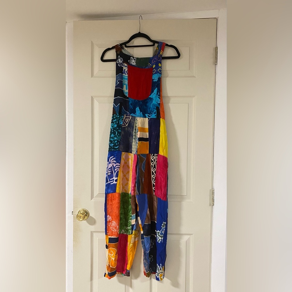 Rey Wear Patchwork Overalls - image 1